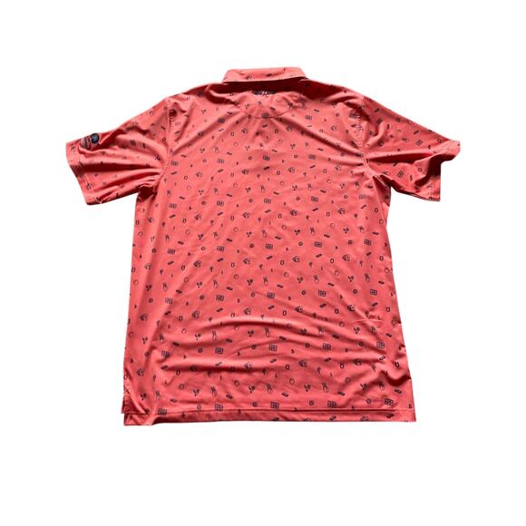 Straight Down Polo Shirt Mens/Teen Coral Size XL Golf Palmetto Dunes Hilton Head - Picture 2 of 11